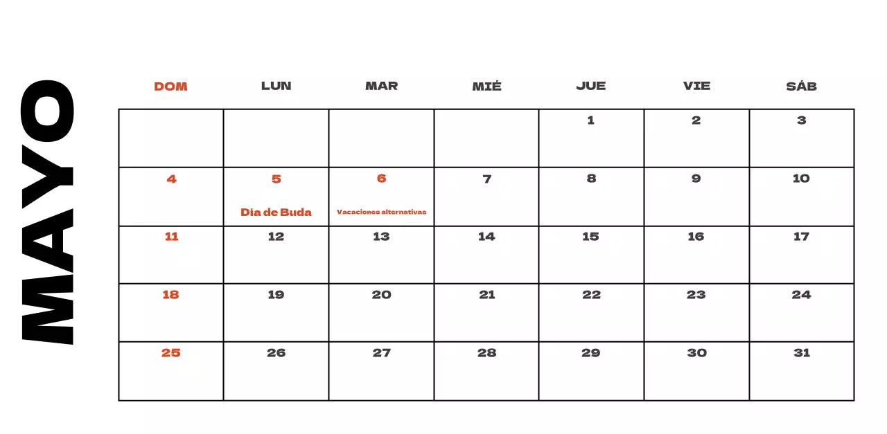 Cielo foto calendario limpio