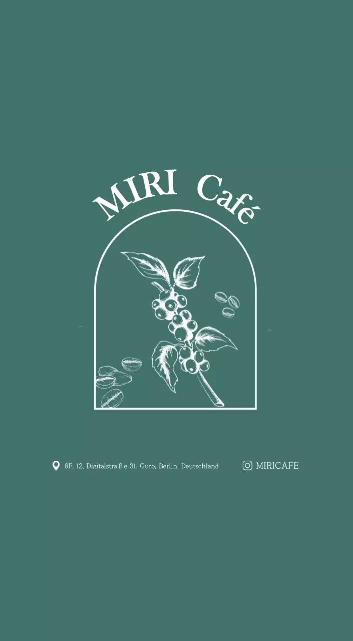 Ein moderner Café-Kalender mit Empfehlungen für das Getränk des Monats