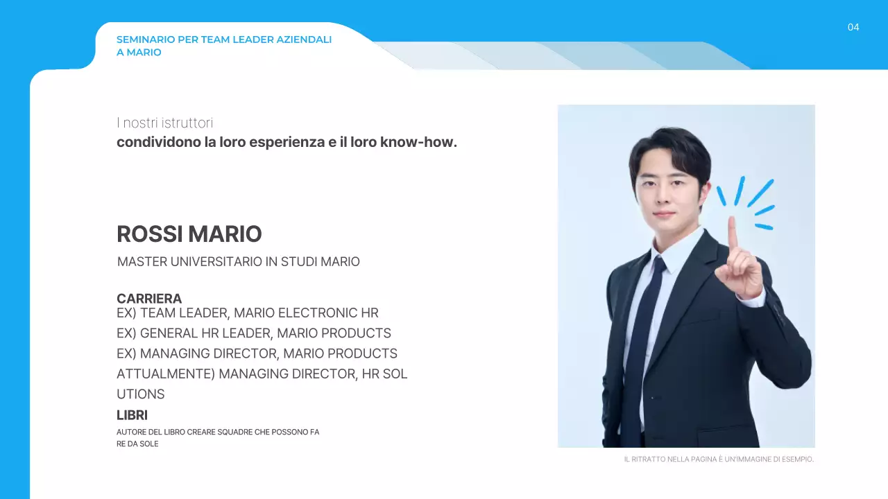 Informazioni sul Seminario Blu Moderno