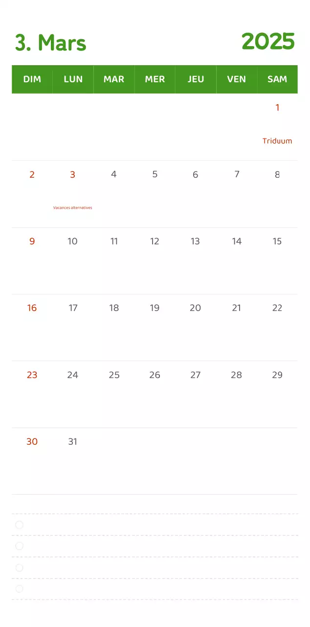 Calendriers avec illustrations colorées et émotionnelles
