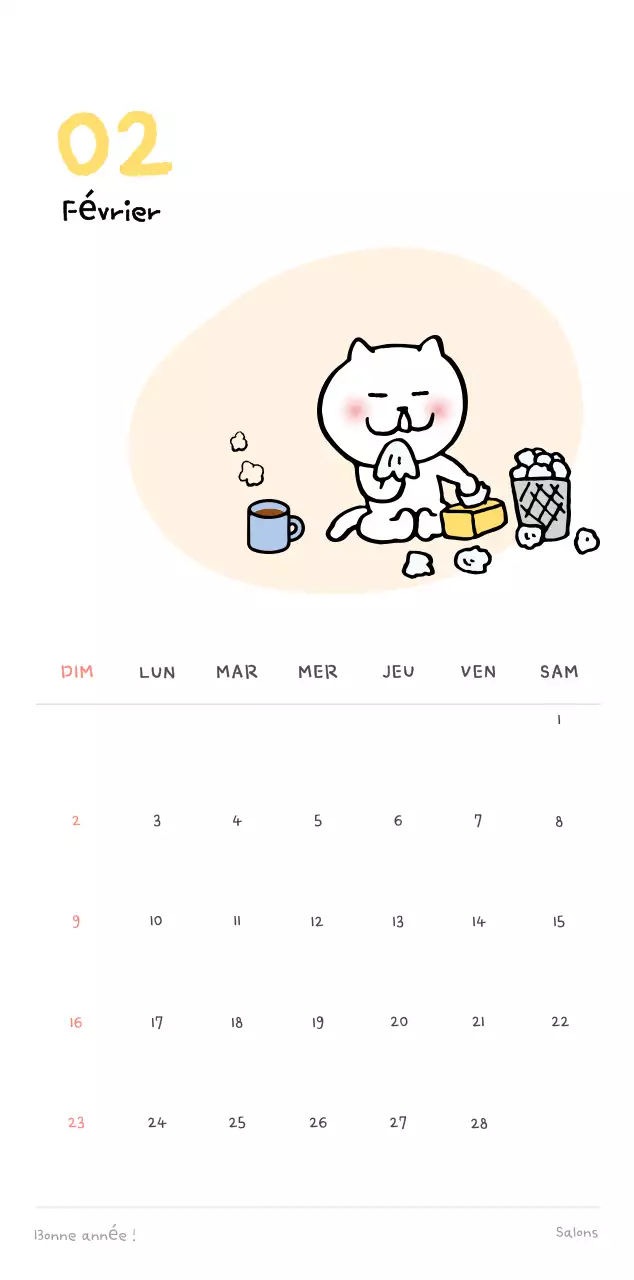 Calendrier journalier en ivoire