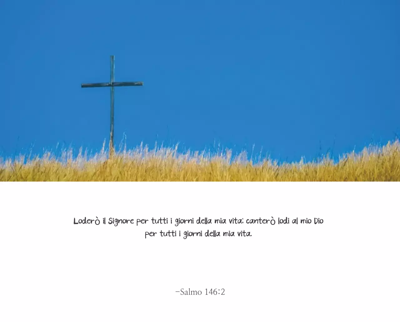 Promozione della chiesa biblica in calligrafia semplice