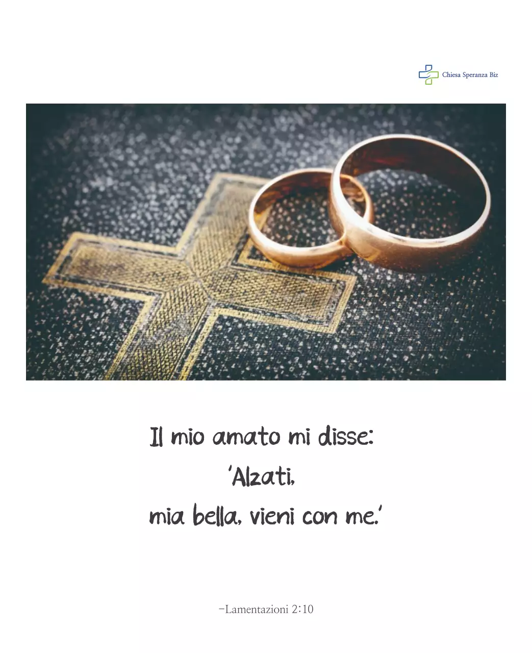 Promozione della chiesa biblica in calligrafia semplice