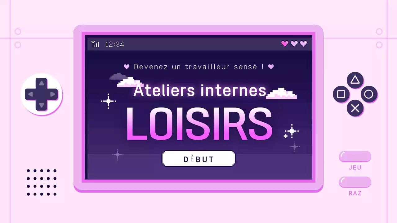 Guide de formation sur le lieu de travail Pink Retro