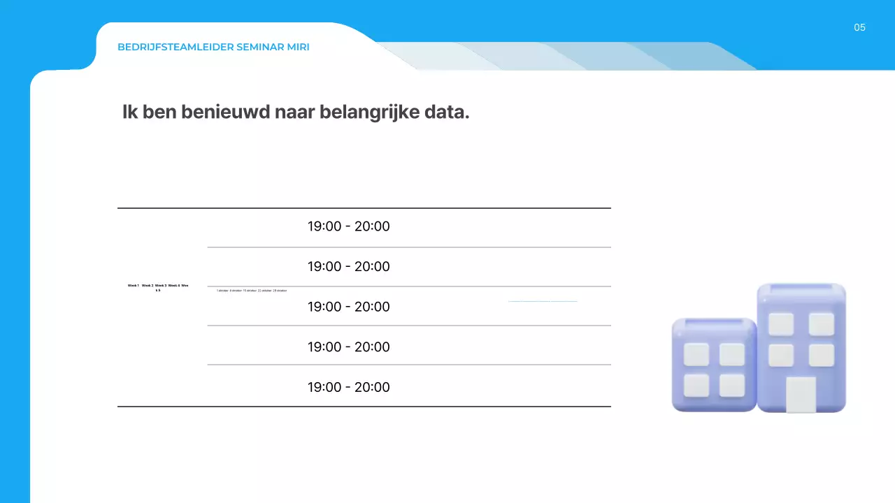 Over het Blue Modern Seminar