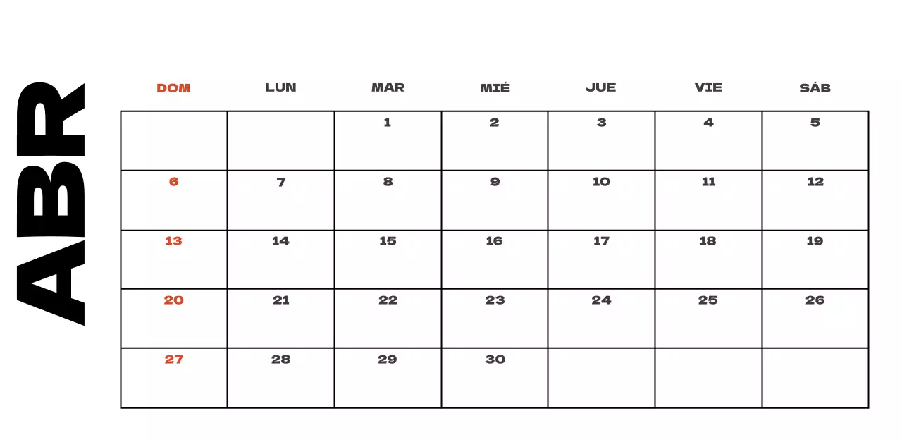 Cielo foto calendario limpio