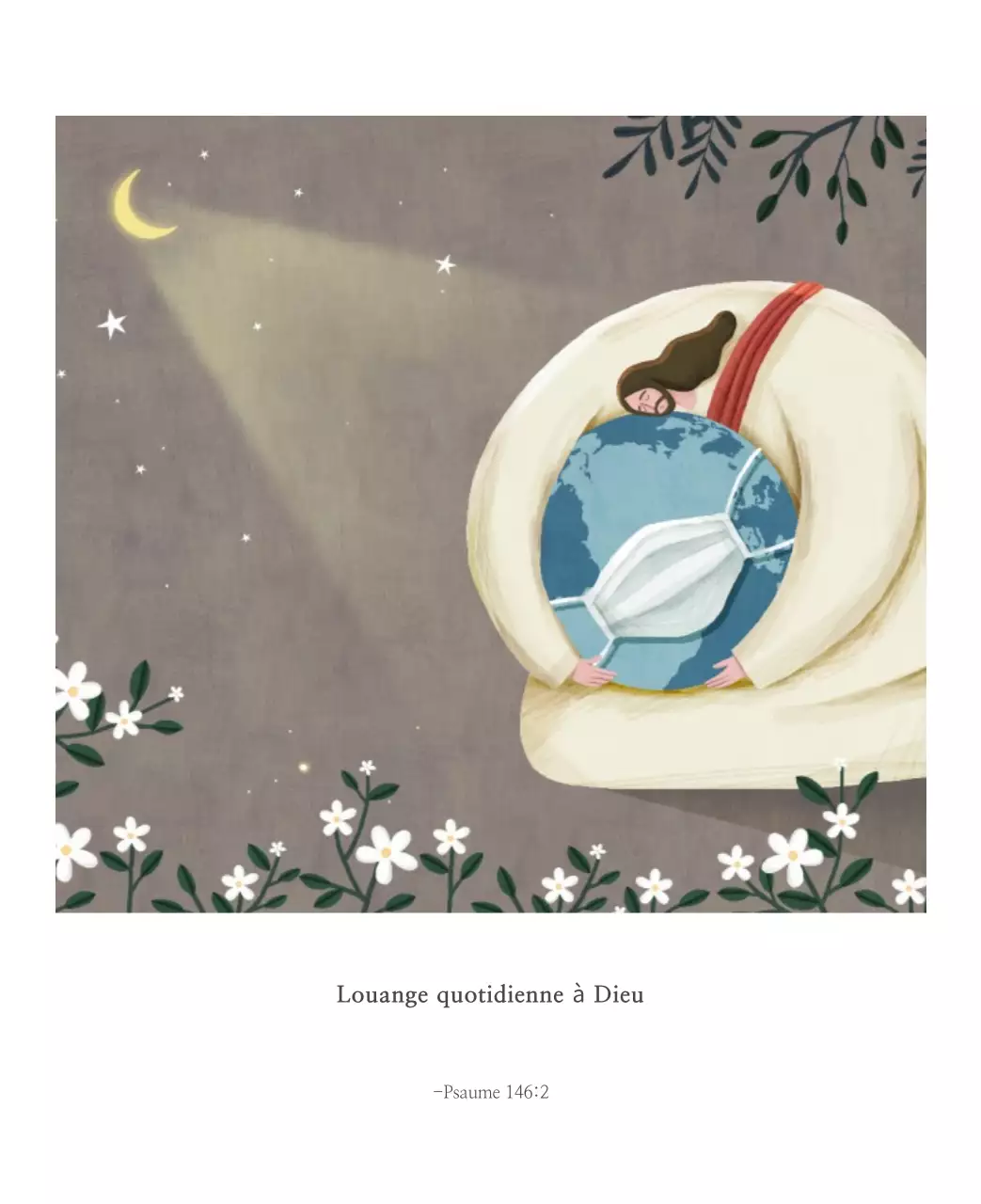 Illustration pastel de l'église