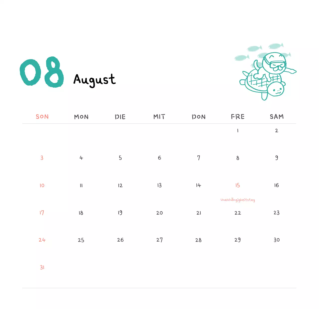 Tageskalender aus Elfenbein