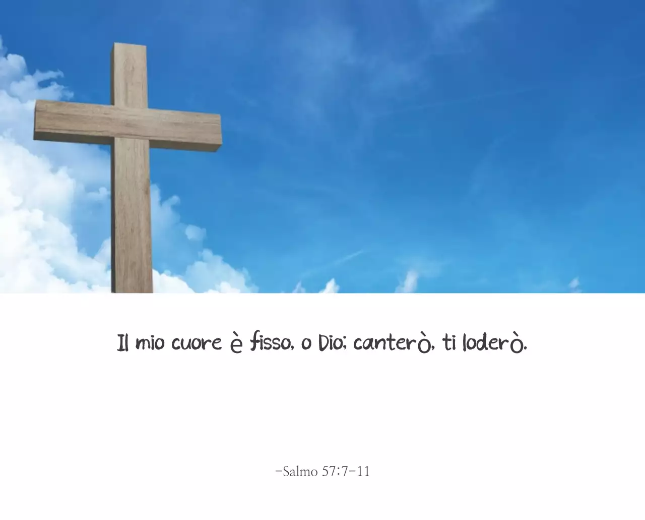 Promozione della chiesa biblica in calligrafia semplice