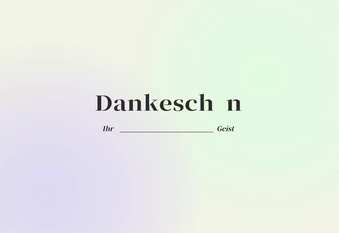 Minimalistischer Kalender mit Farbverlauf