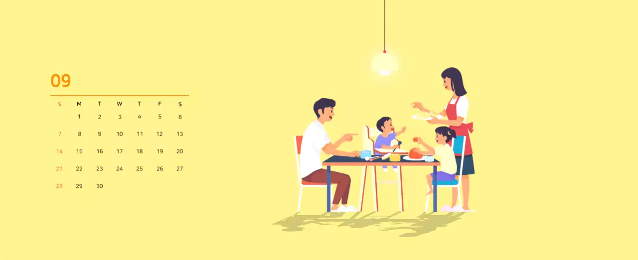 Veelkleurig familie-illustratieconcept