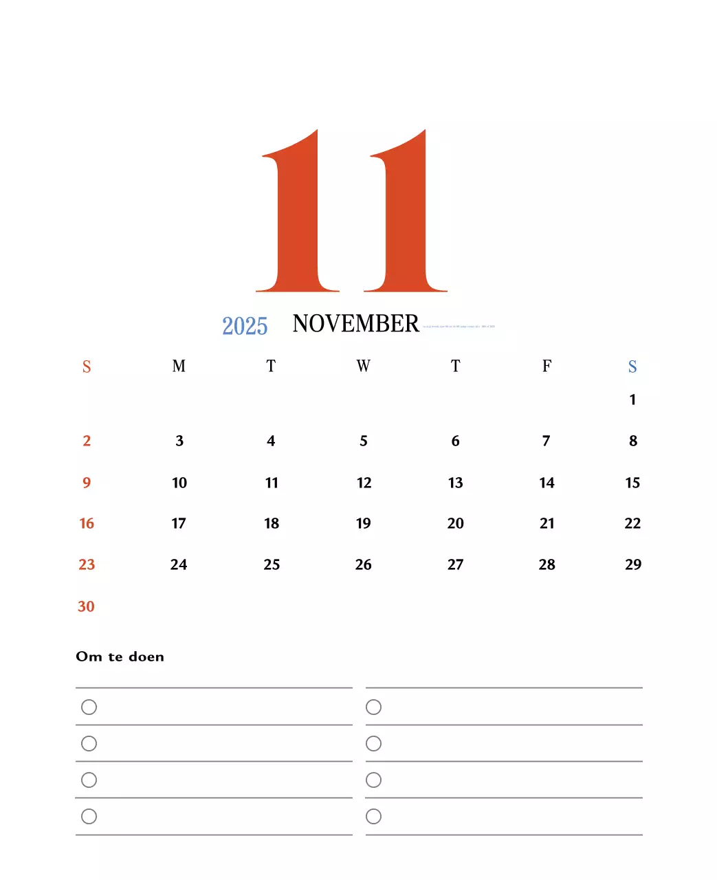 Retro concept memory kalender in rood