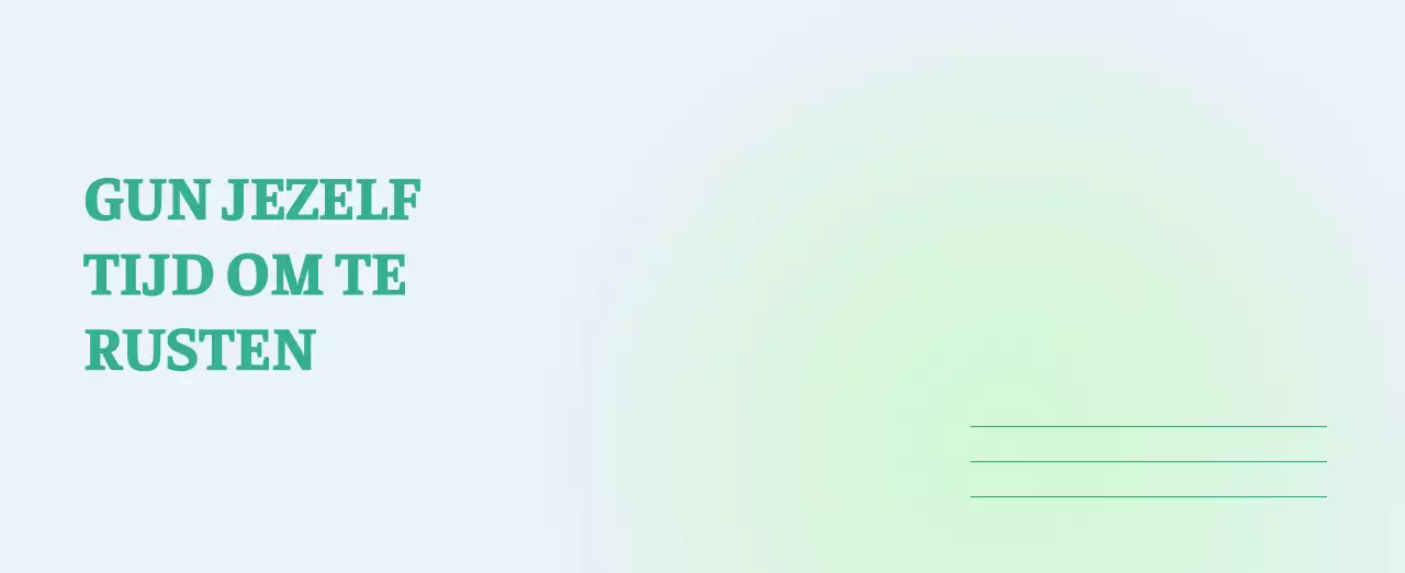 Minimalistische kalender met kleurverloop