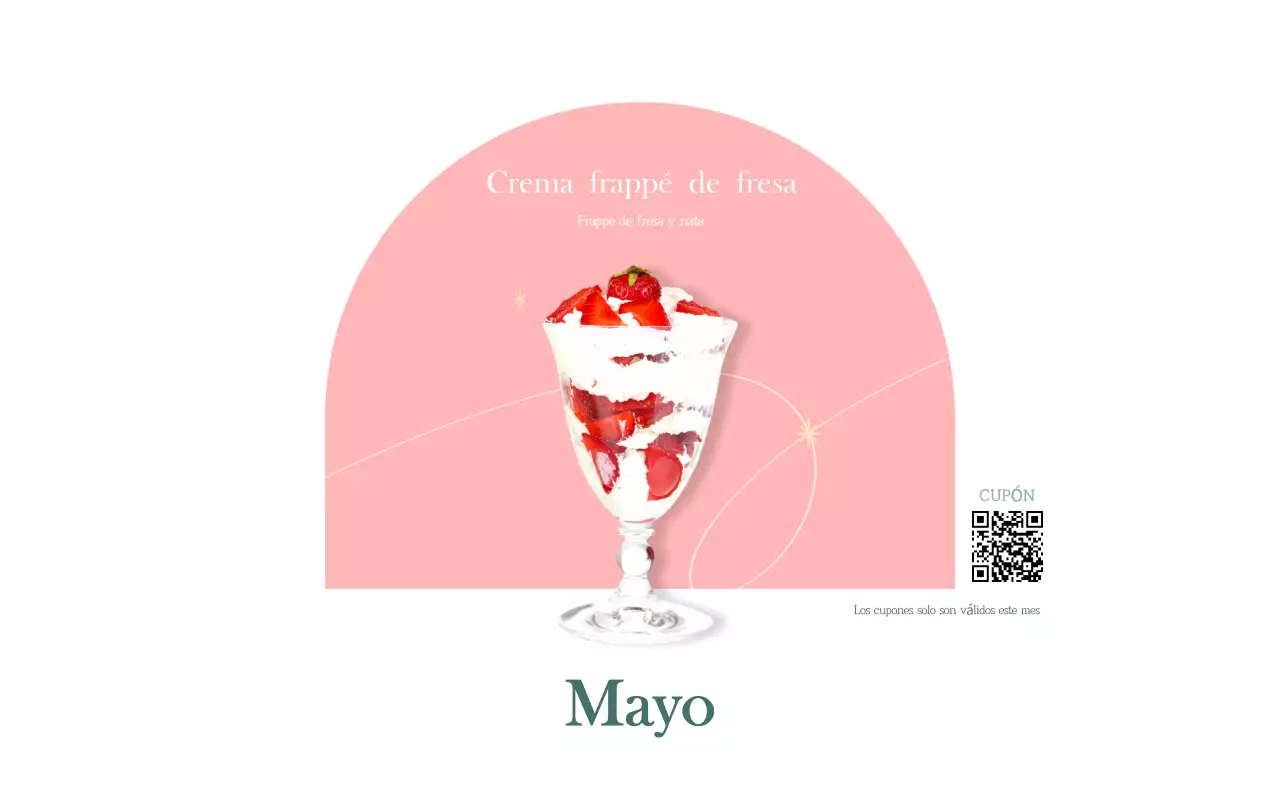 Un moderno calendario de cafeterías con recomendaciones para la bebida del mes