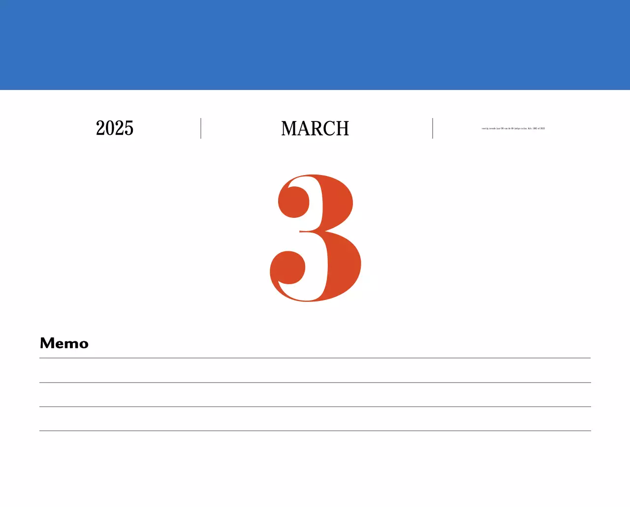 Retro concept memory kalender in rood