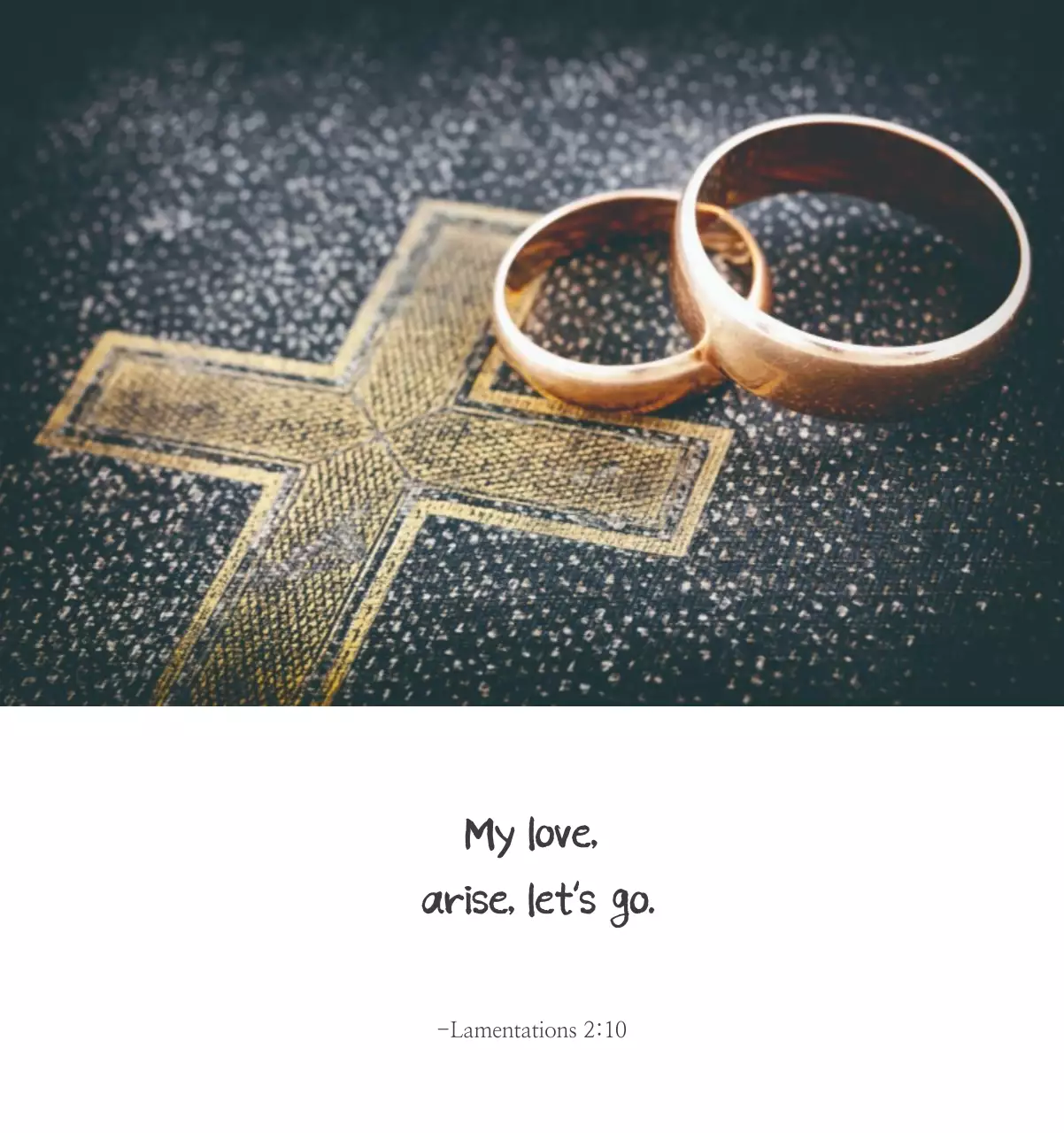 Promote a simple calligraphy Bible Church