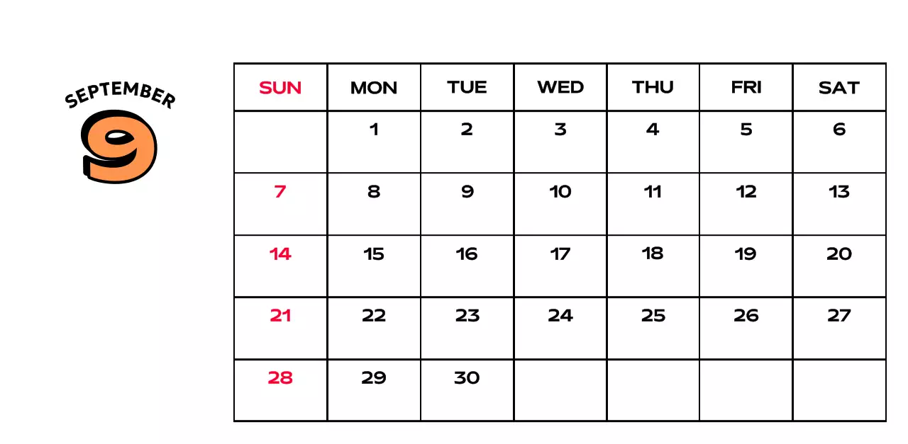 Colorful calendars with a variety of retro illustrations