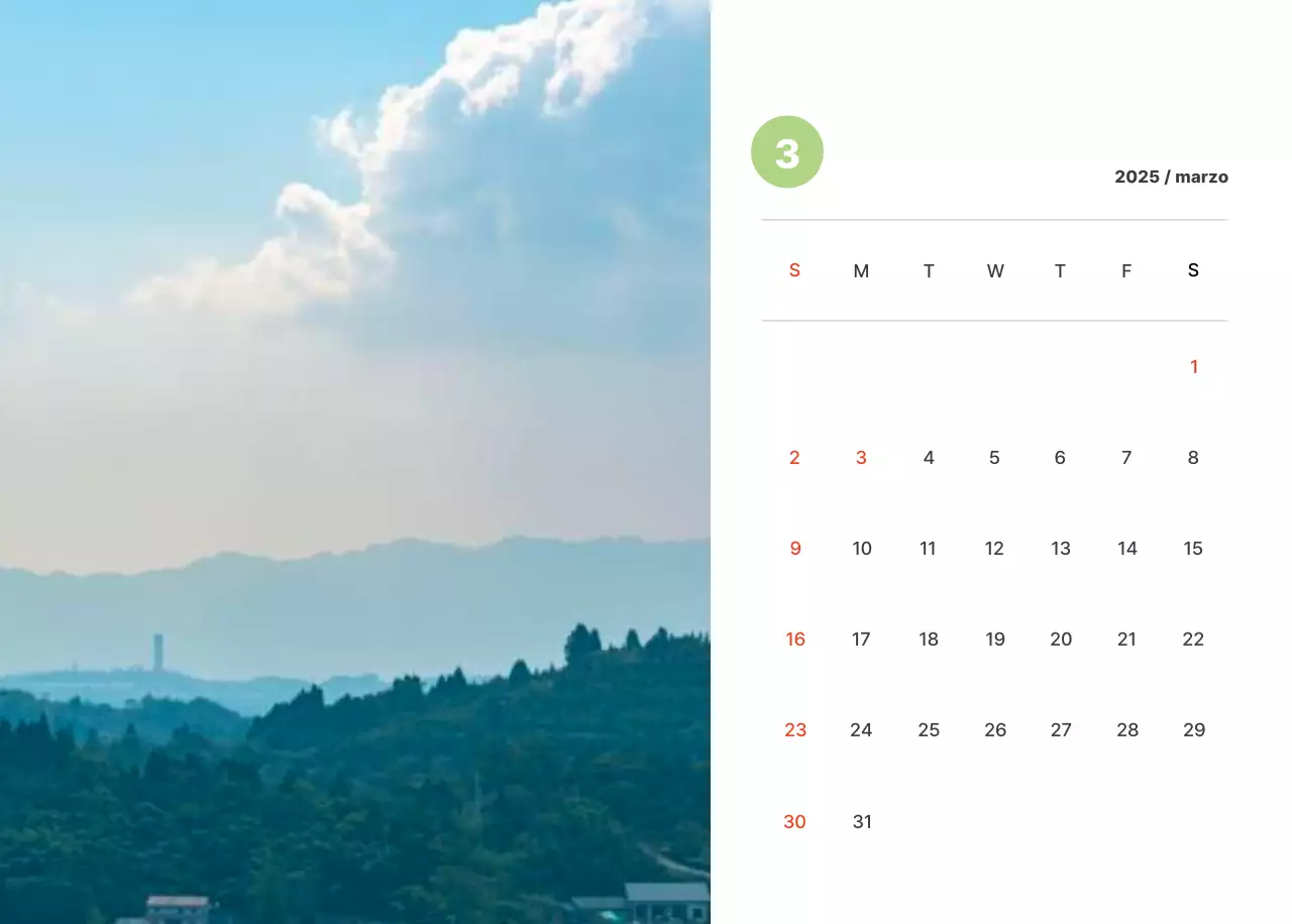 Calda fotografia di paesaggio con colori pastello