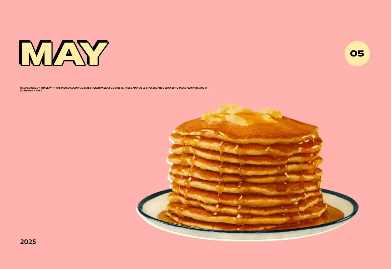 Colorful calendars with a variety of retro illustrations