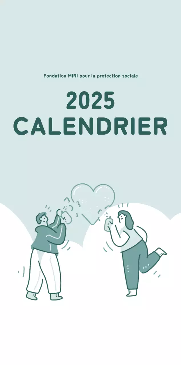 Calendriers avec illustrations colorées et émotionnelles