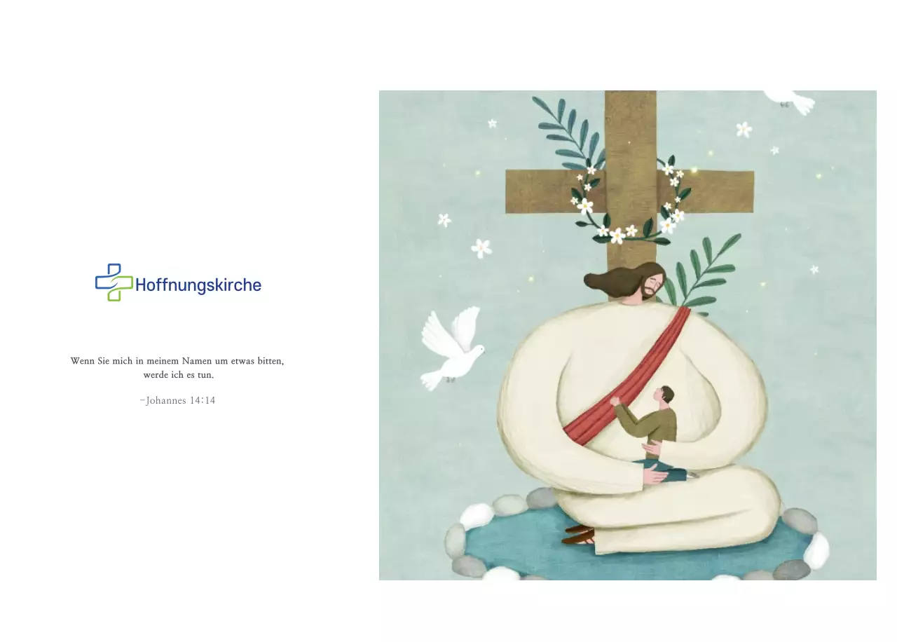 Pastell saubere Illustration Kirche