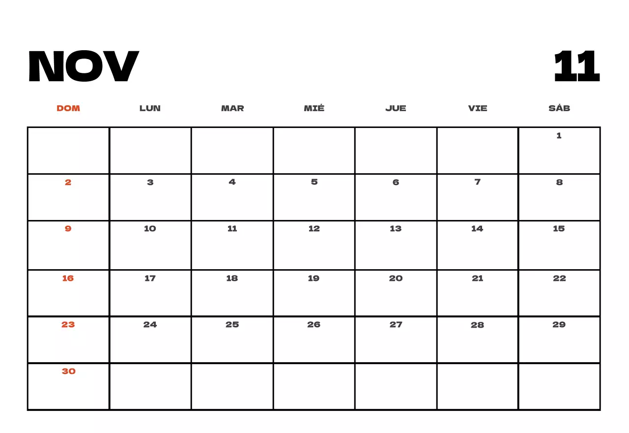 Cielo foto calendario limpio