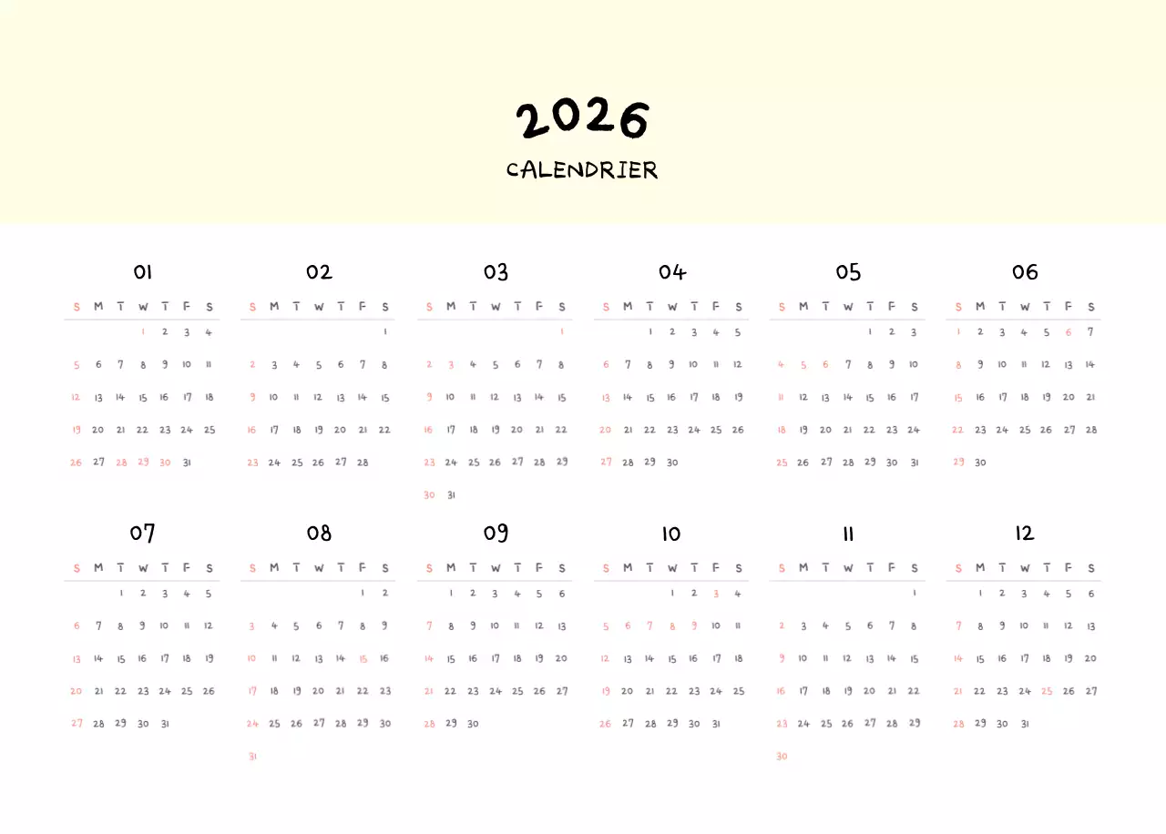 Calendrier journalier en ivoire