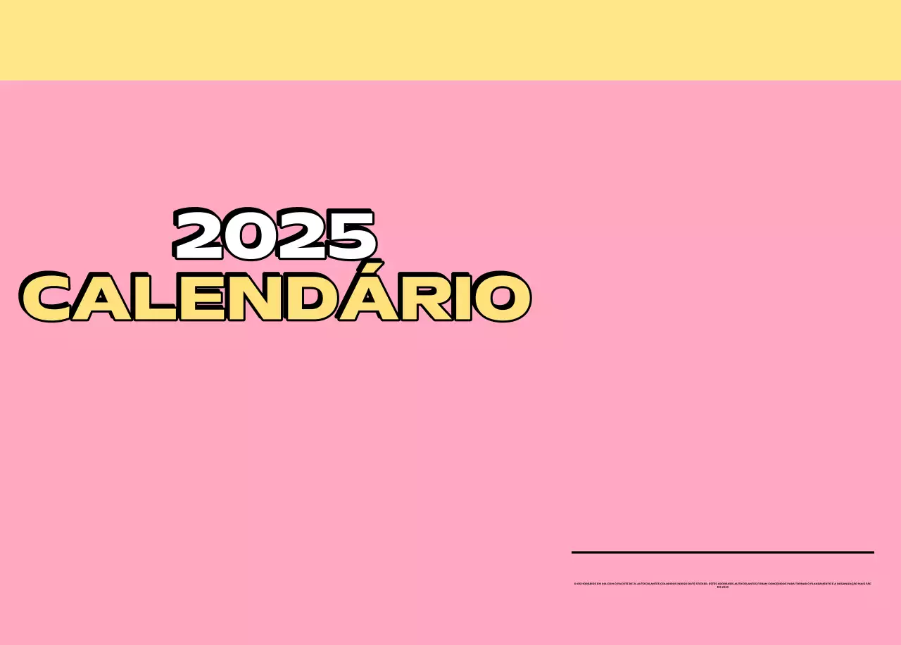Calendários coloridos com uma variedade de ilustrações retro