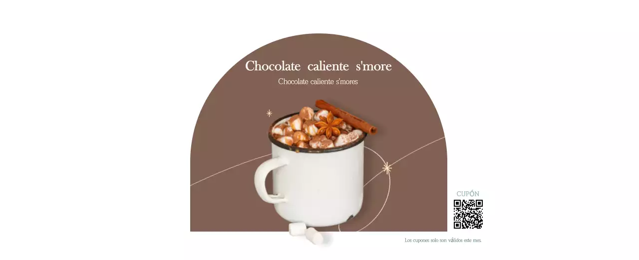 Un moderno calendario de cafeterías con recomendaciones para la bebida del mes