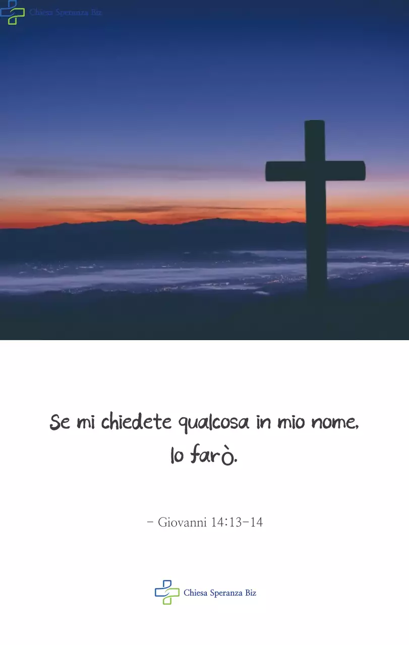 Promozione della chiesa biblica in calligrafia semplice