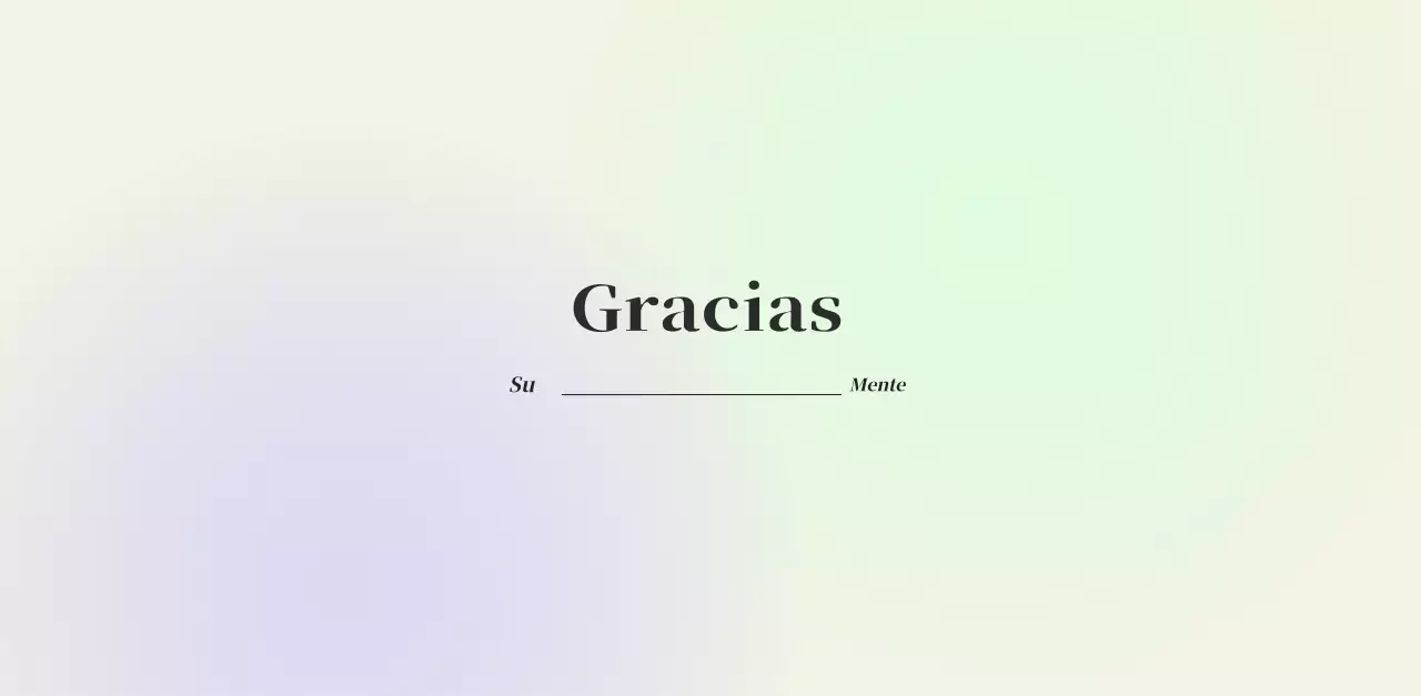 Calendario minimalista degradado