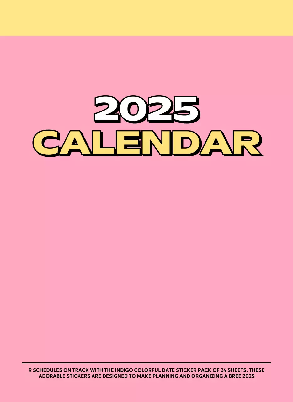 様々なレトロなイラストが描かれたカラフルなカレンダーカレンダー