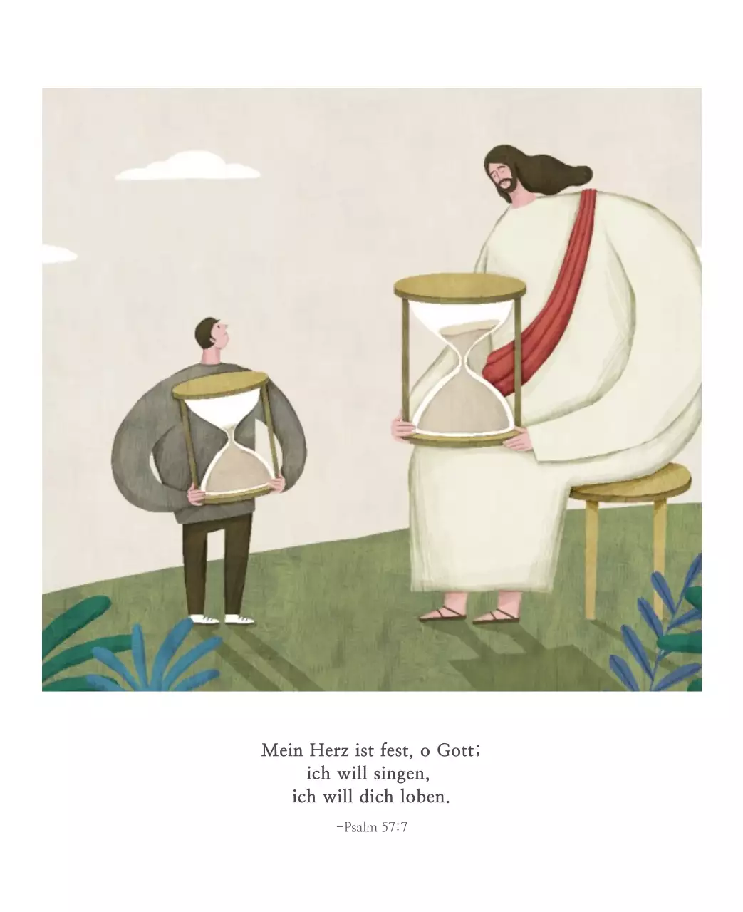 Pastell saubere Illustration Kirche