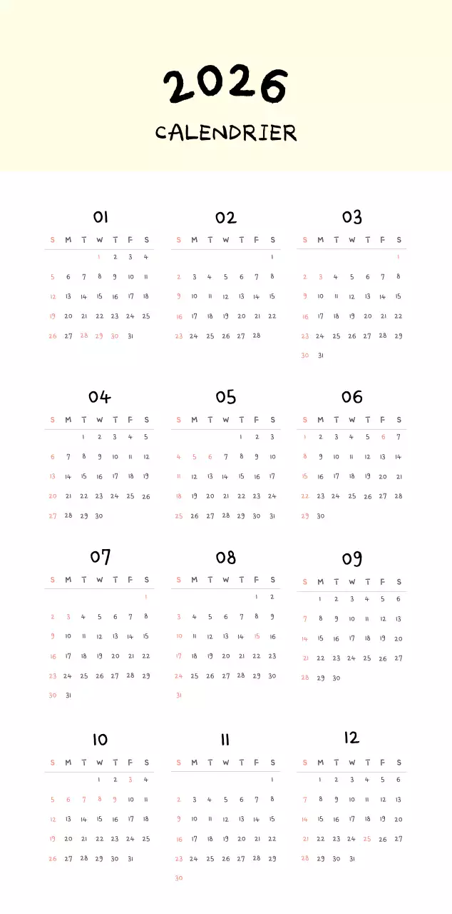 Calendrier journalier en ivoire