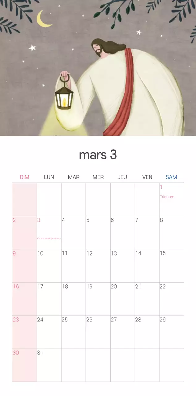 Illustration pastel de l'église