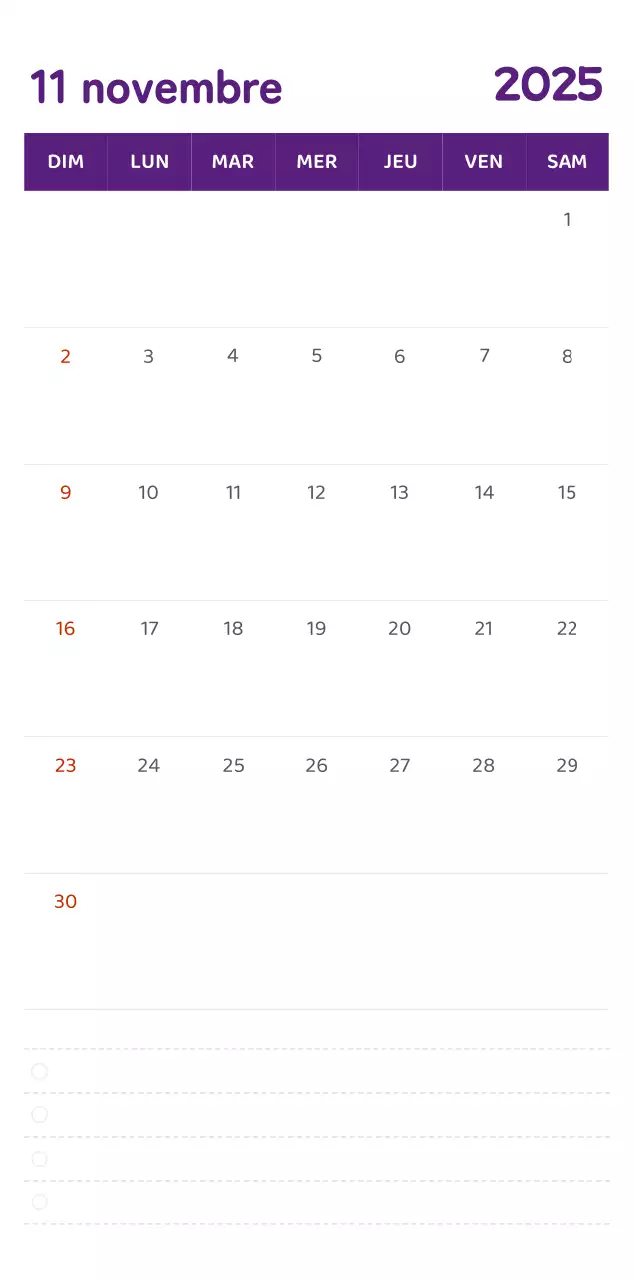 Calendriers avec illustrations colorées et émotionnelles