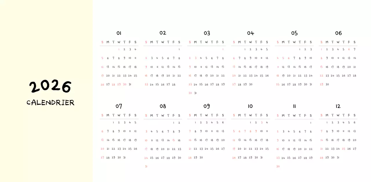 Calendrier journalier en ivoire