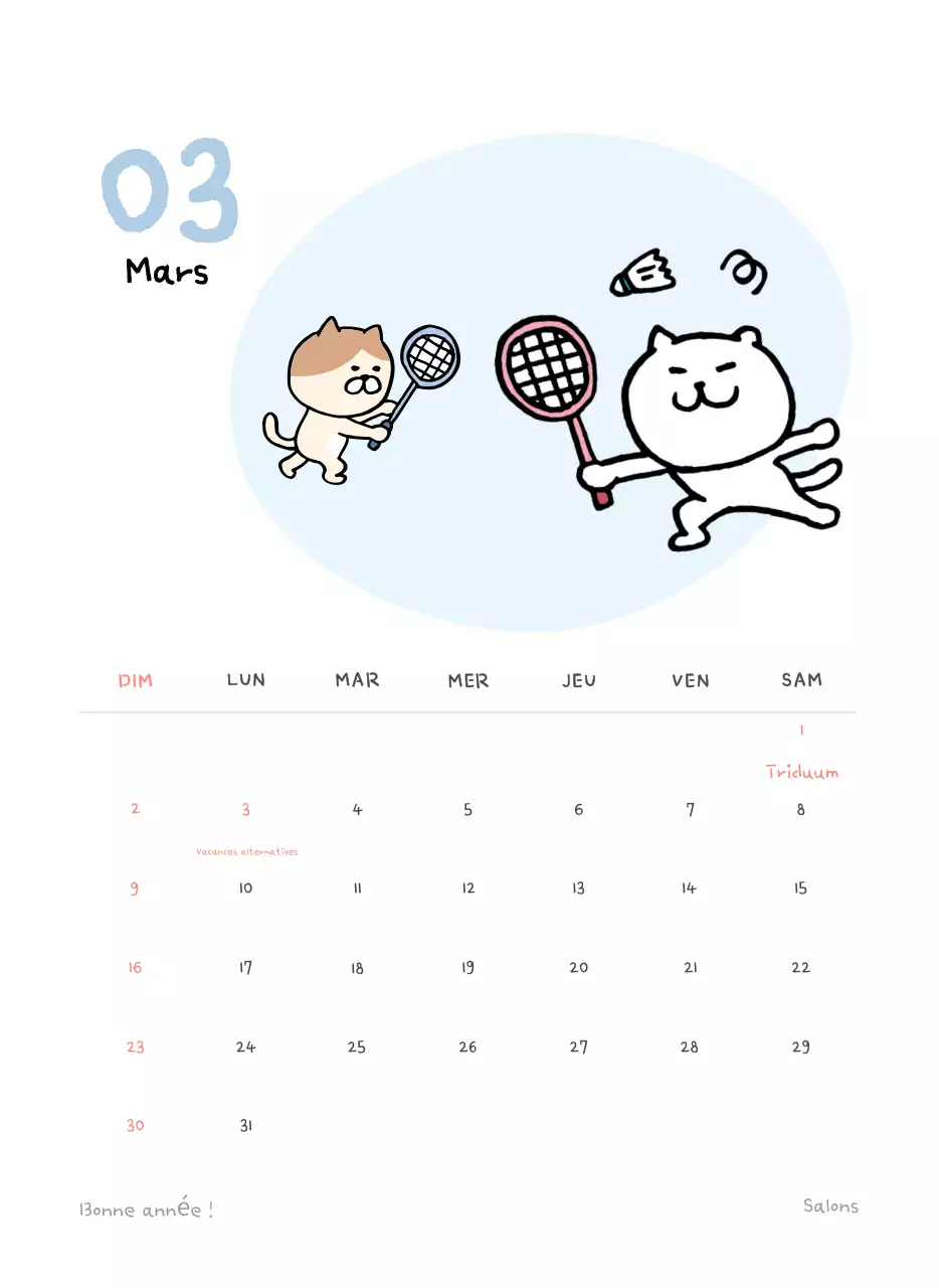 Calendrier journalier en ivoire