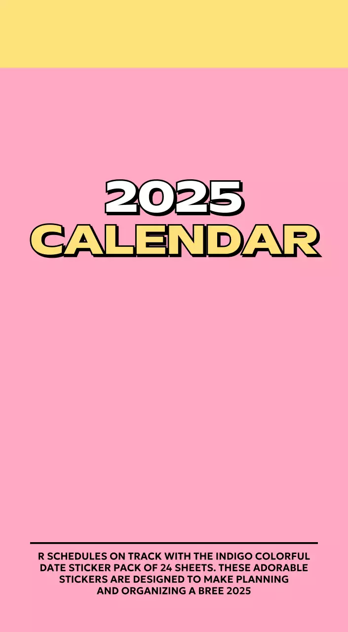 様々なレトロなイラストが描かれたカラフルなカレンダーカレンダー