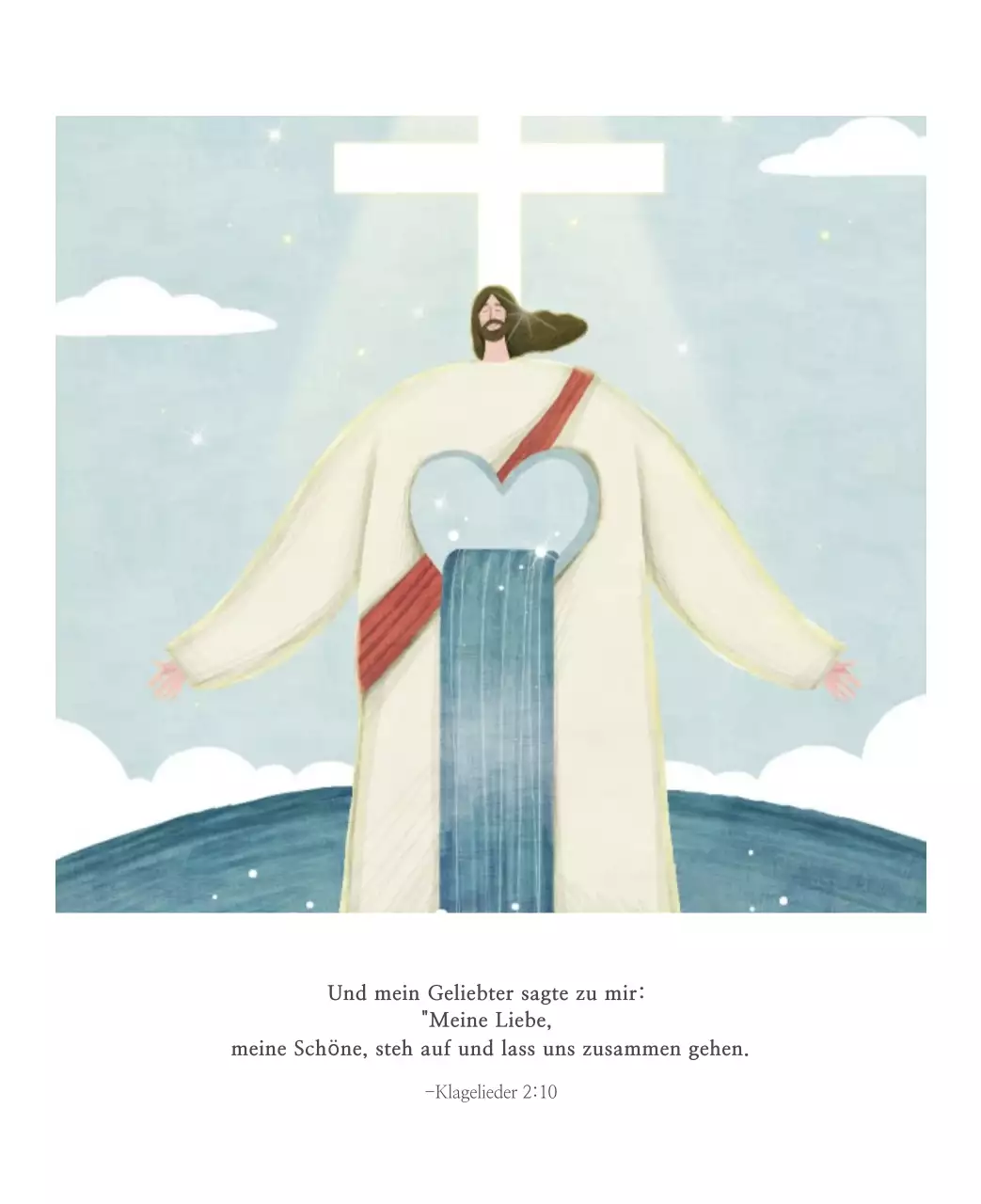 Pastell saubere Illustration Kirche