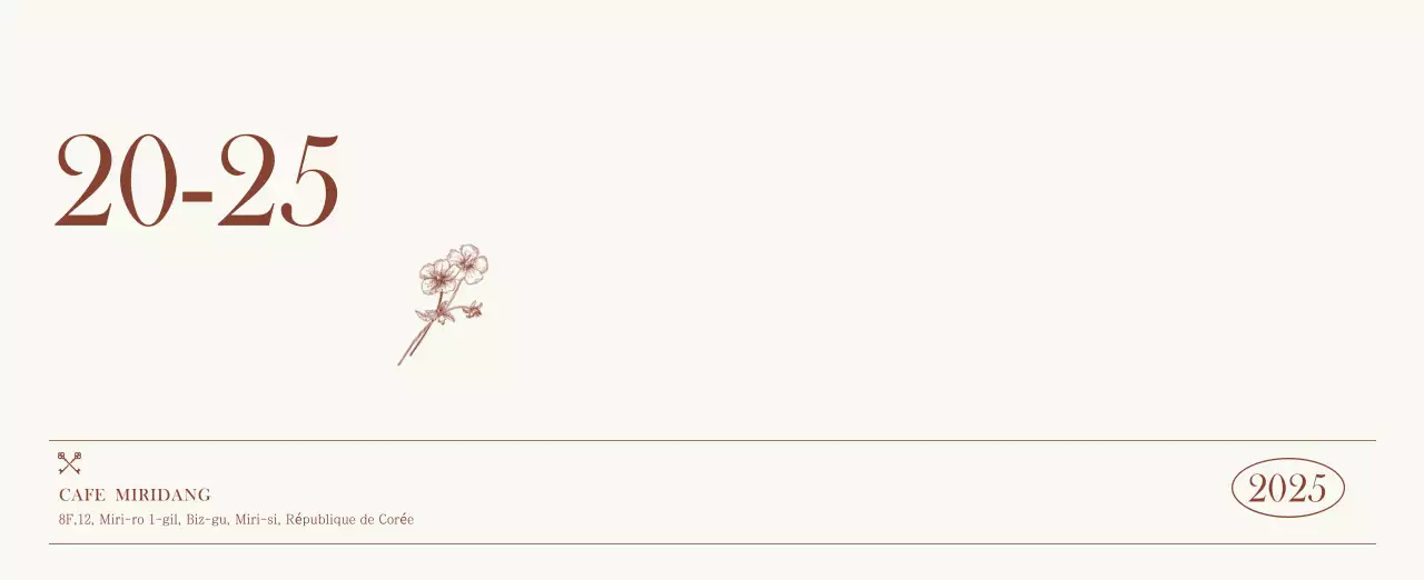 Promouvoir Beige Vintage Cafe