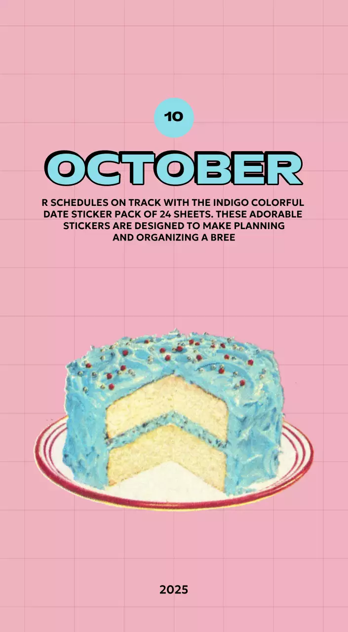 様々なレトロなイラストが描かれたカラフルなカレンダーカレンダー