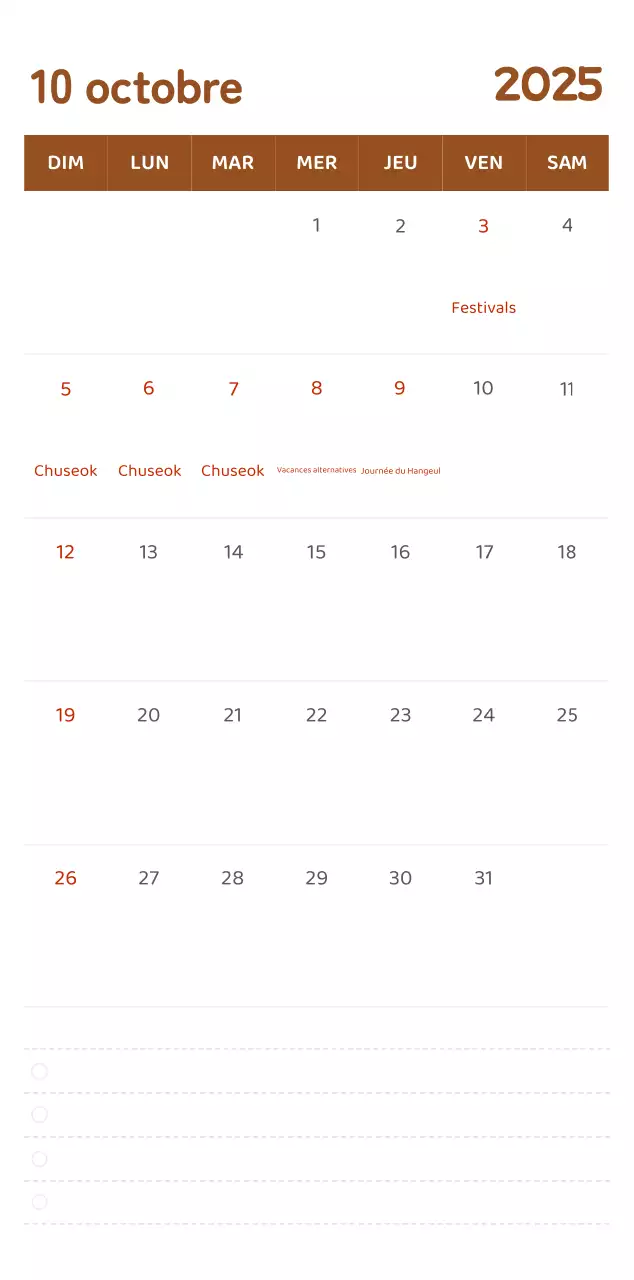 Calendriers avec illustrations colorées et émotionnelles