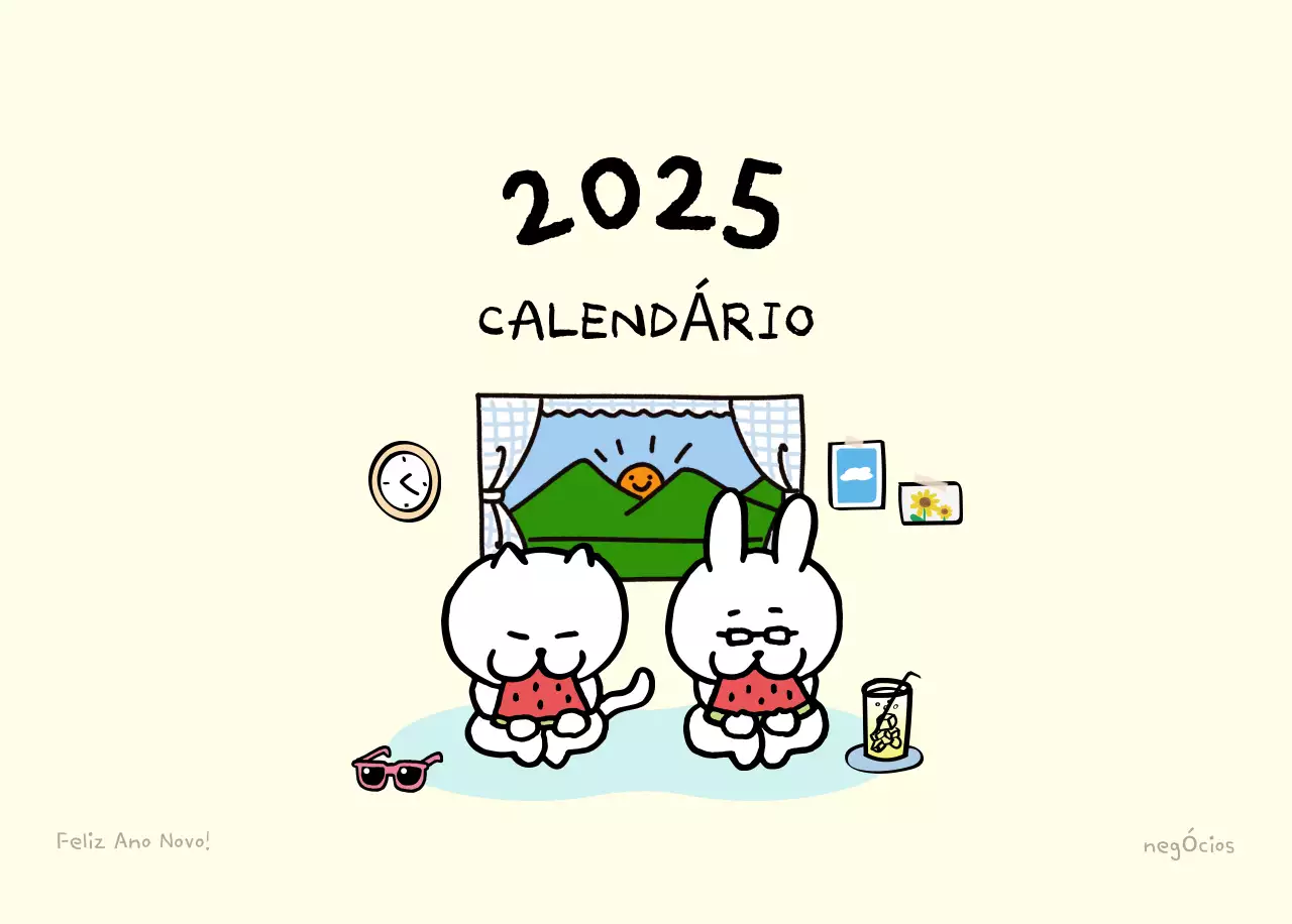 Calendário diário em marfim