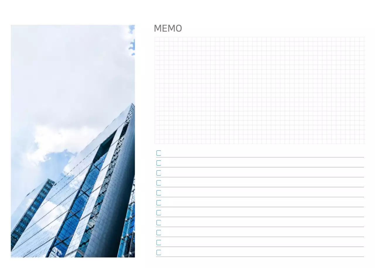 Kalender Biru Minimalis Promosi Perusahaan