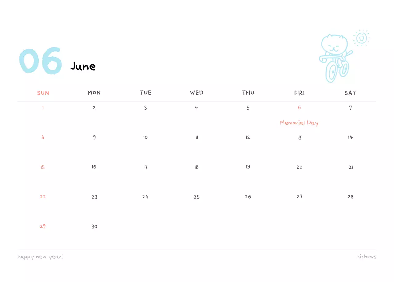 Ivory Cozy Daily Calendar