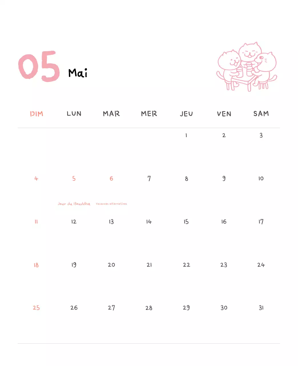 Calendrier journalier en ivoire