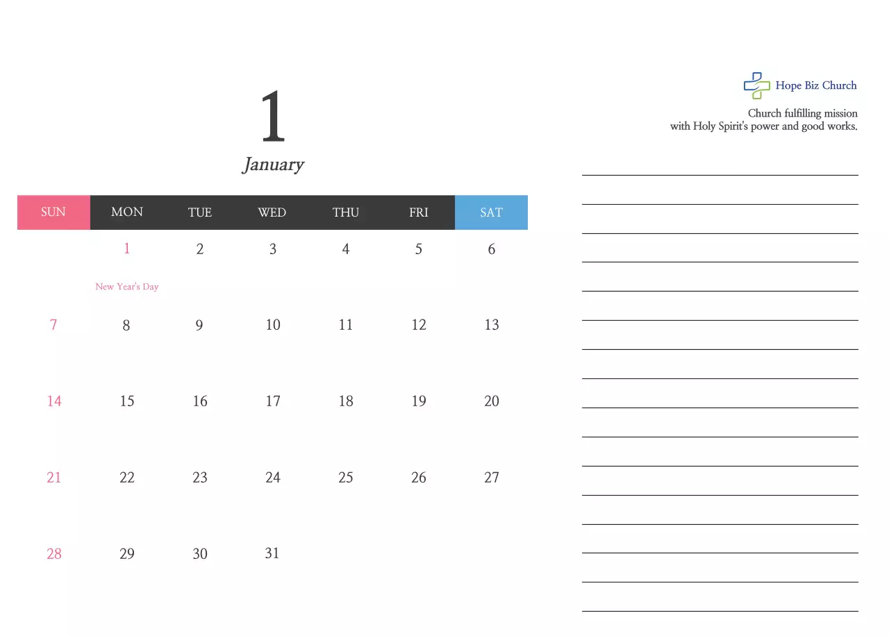 Promosi Gereja Alkitab Kaligrafi Sederhana
