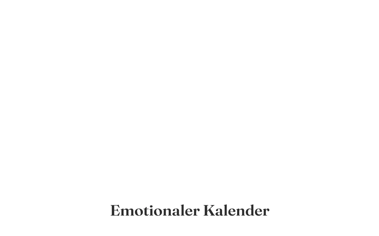 Minimalistischer Kalender mit Farbverlauf