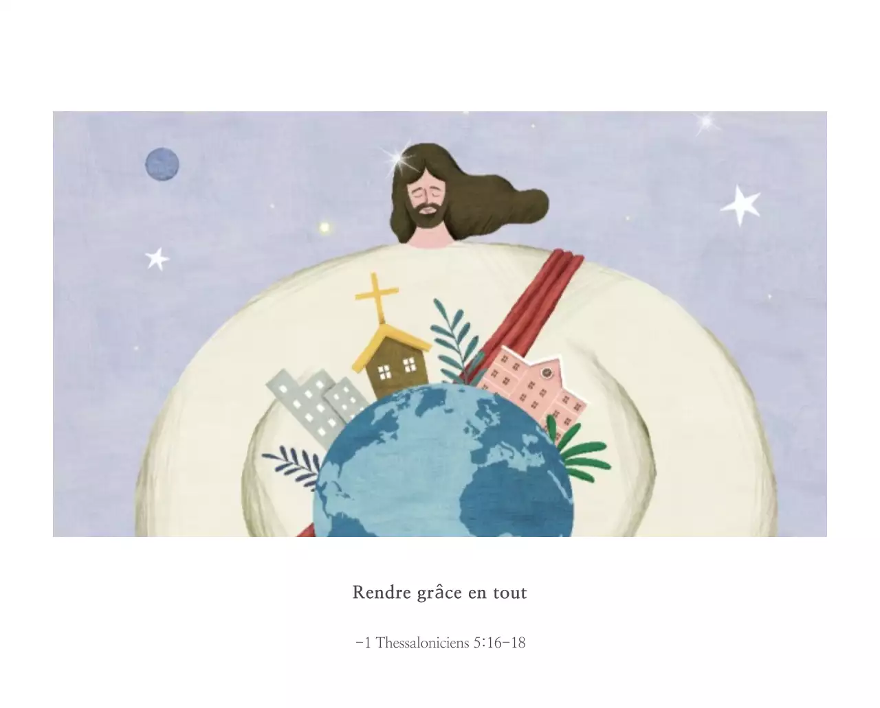 Illustration pastel de l'église